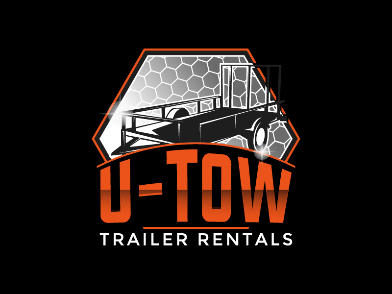 U-Tow Trailer Rentals logo design by Biswanath