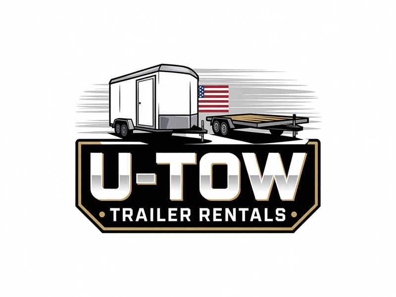 U-Tow Trailer Rentals logo design by IamSoya
