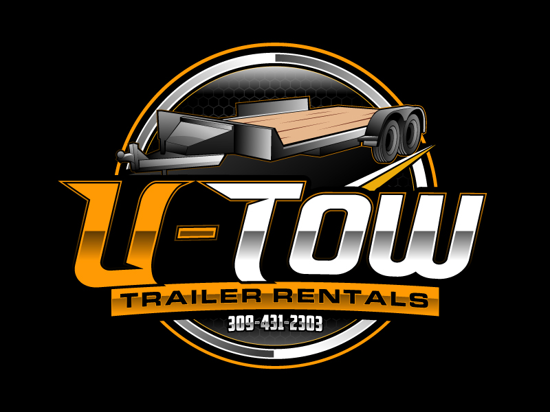 U-Tow Trailer Rentals logo design by nexgen