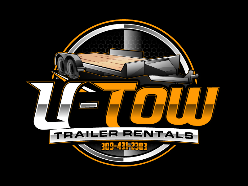 U-Tow Trailer Rentals logo design by nexgen