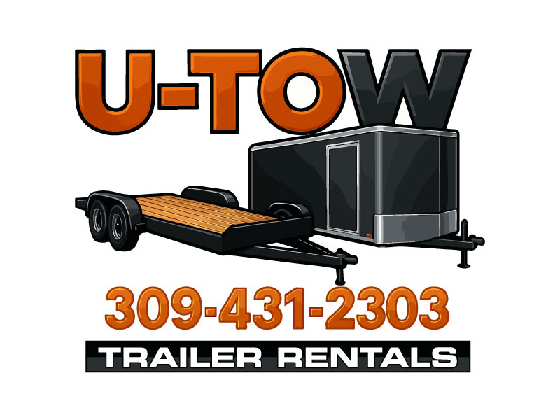 U-Tow Trailer Rentals logo design by Bad Boy
