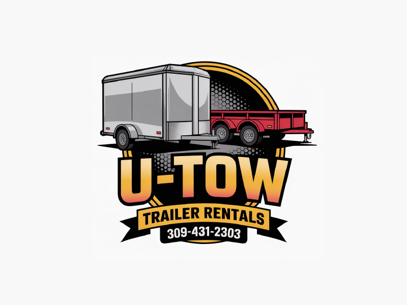 U-Tow Trailer Rentals logo design by JackPayne