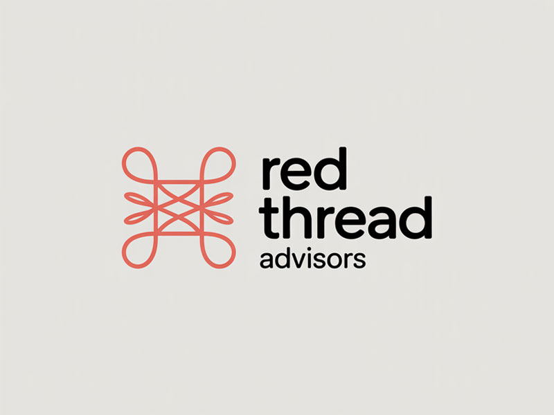 Red Thread Advisors logo design by jandu