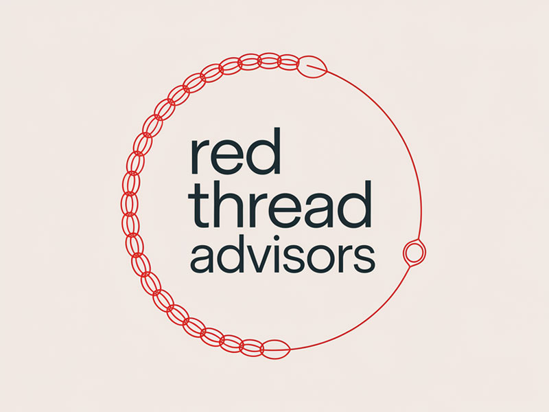 Red Thread Advisors logo design by jandu