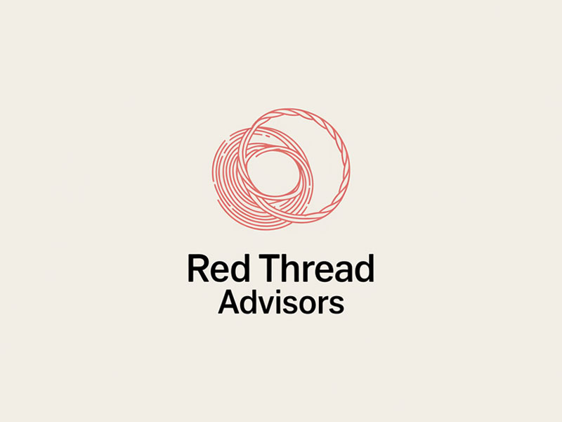 Red Thread Advisors logo design by jandu