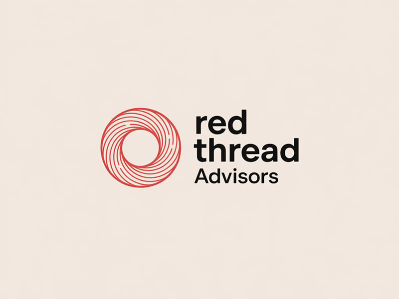 Red Thread Advisors logo design by jandu