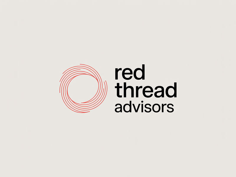 Red Thread Advisors logo design by jandu