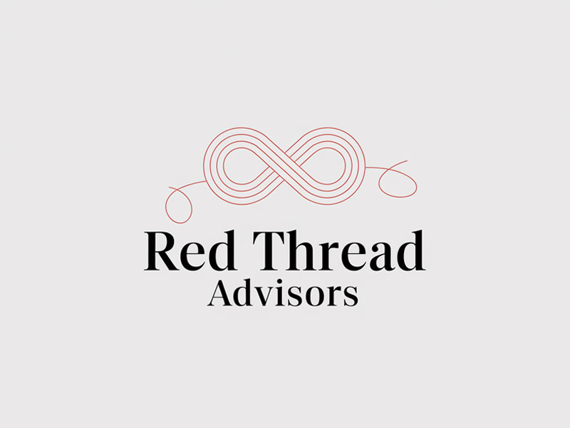 Red Thread Advisors logo design by jandu