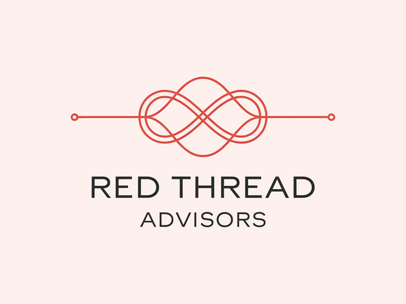 Red Thread Advisors logo design by jandu