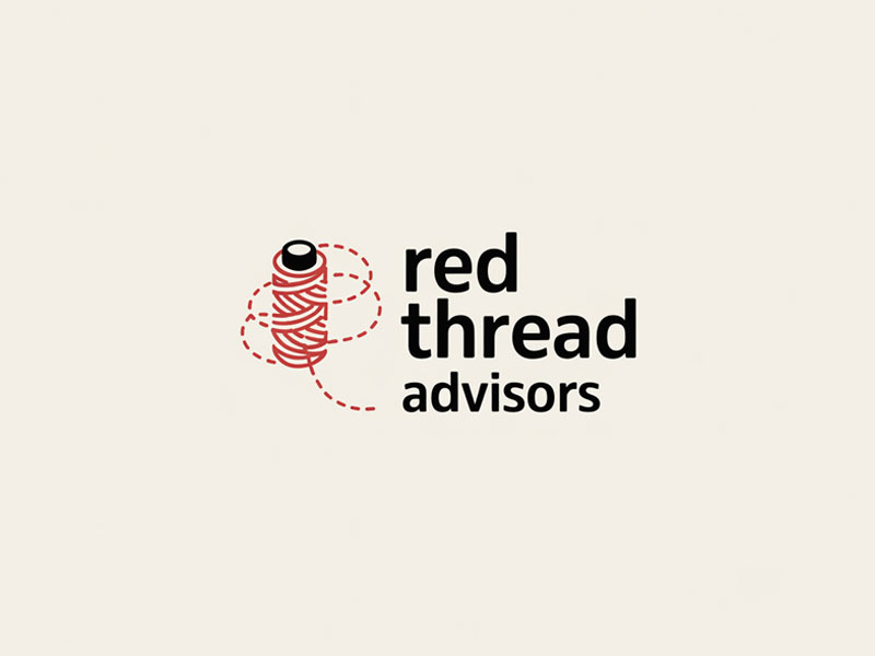 Red Thread Advisors logo design by navneet