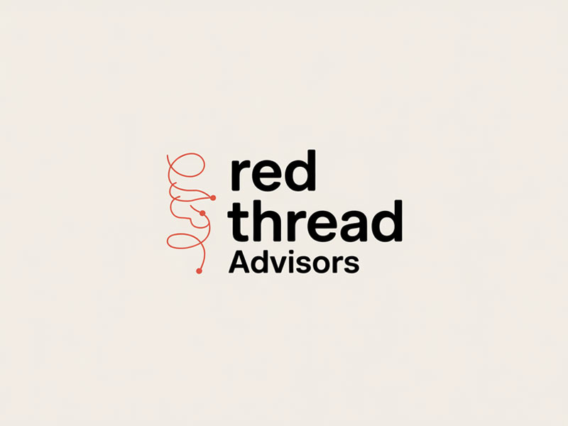 Red Thread Advisors logo design by navneet