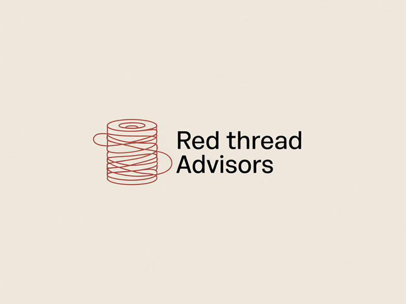 Red Thread Advisors logo design by navneet