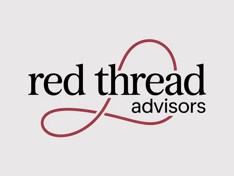 Red Thread Advisors logo design by pixalrahul