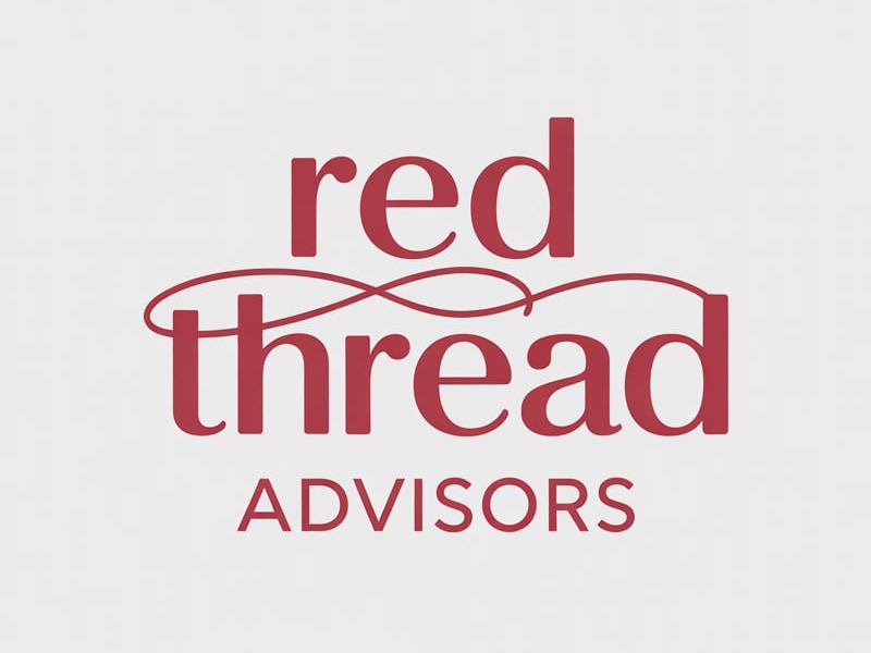 Red Thread Advisors logo design by pixalrahul