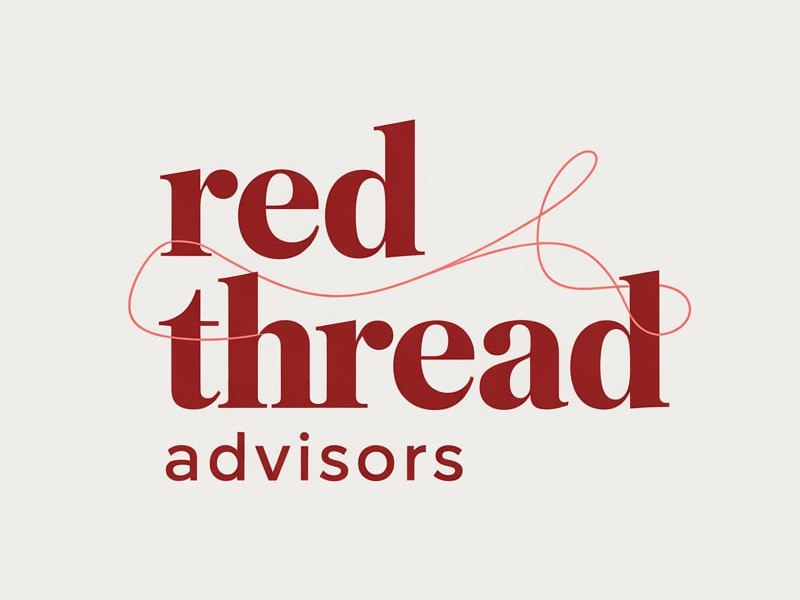 Red Thread Advisors logo design by pixalrahul