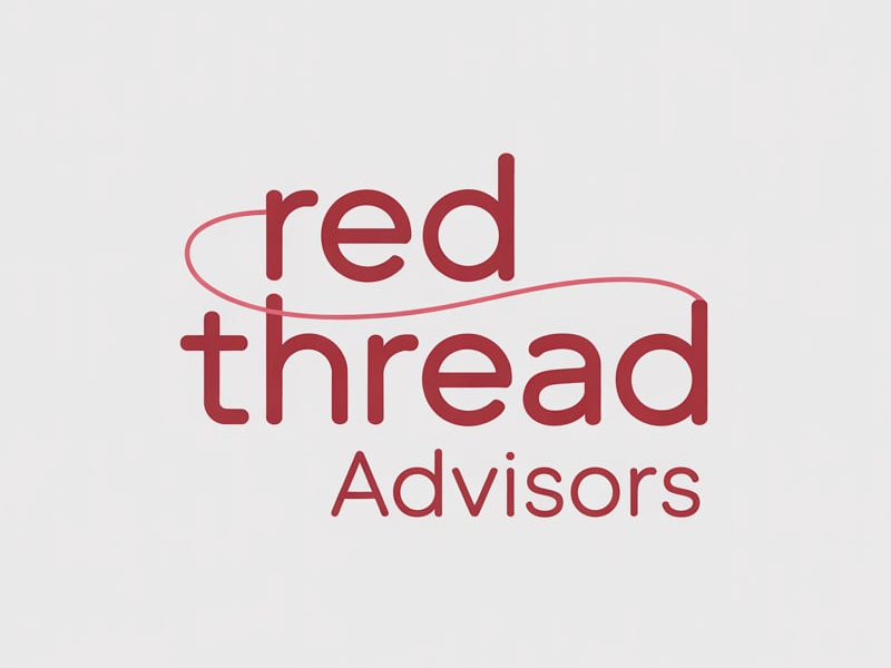 Red Thread Advisors logo design by pixalrahul