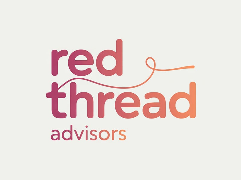 Red Thread Advisors logo design by pixalrahul