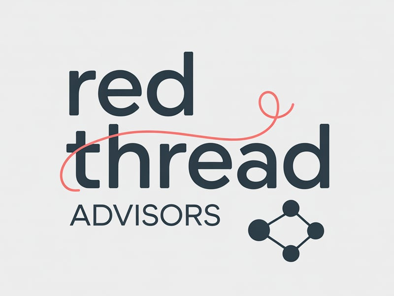Red Thread Advisors logo design by pixalrahul