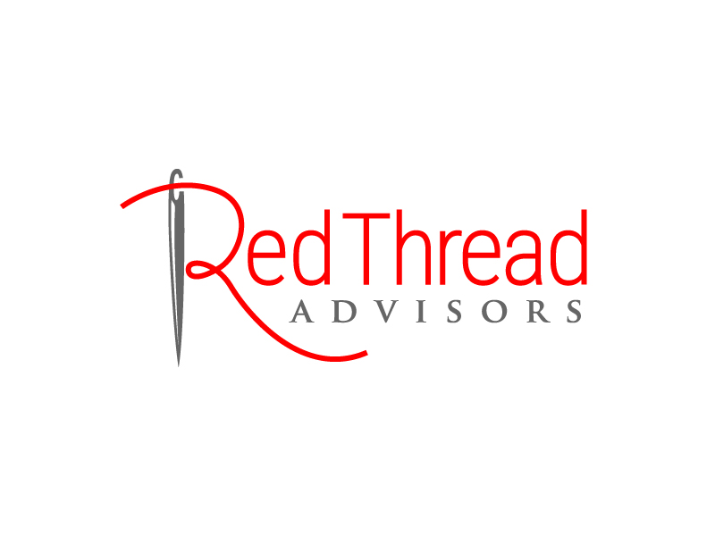 Red Thread Advisors logo design by jaize