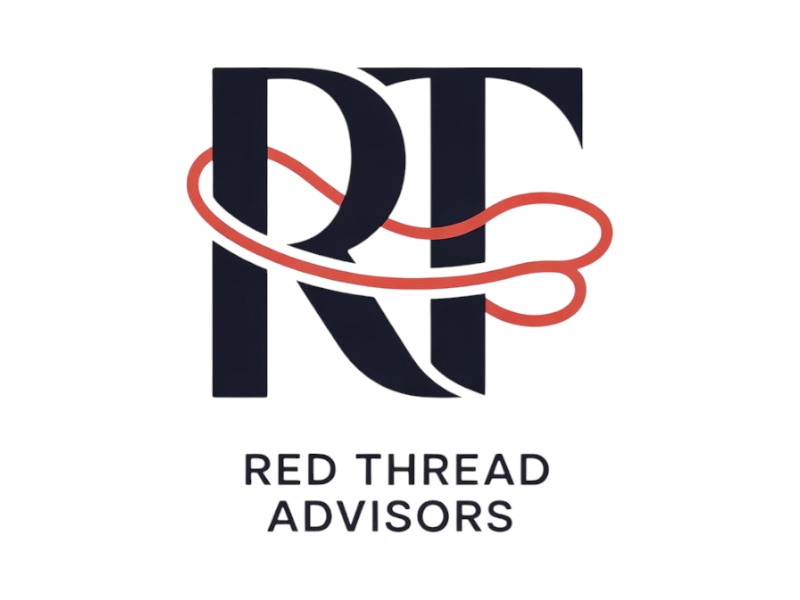 Red Thread Advisors logo design by Nai