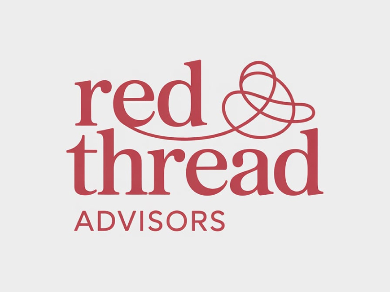 Red Thread Advisors logo design by pixalrahul