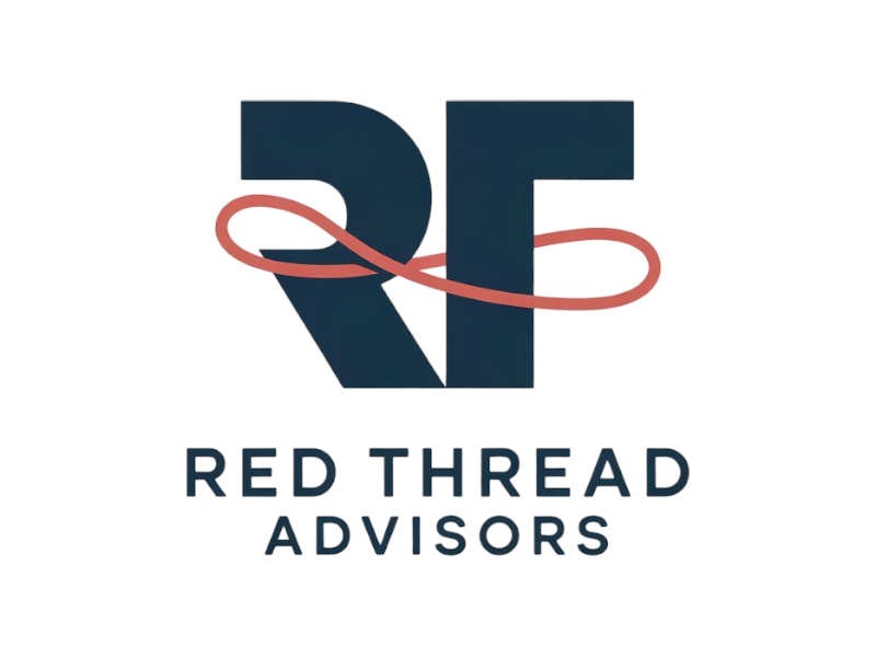 Red Thread Advisors logo design by Nai