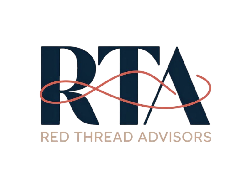 Red Thread Advisors logo design by Nai