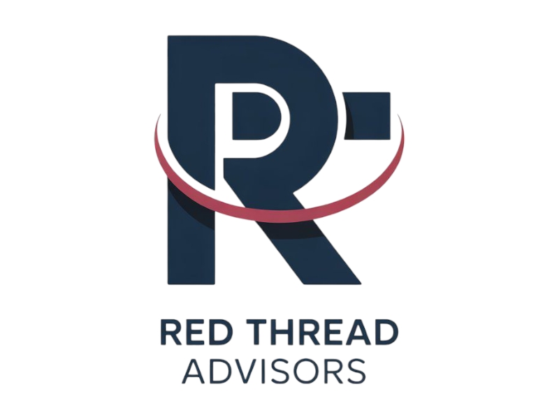 Red Thread Advisors logo design by Nai
