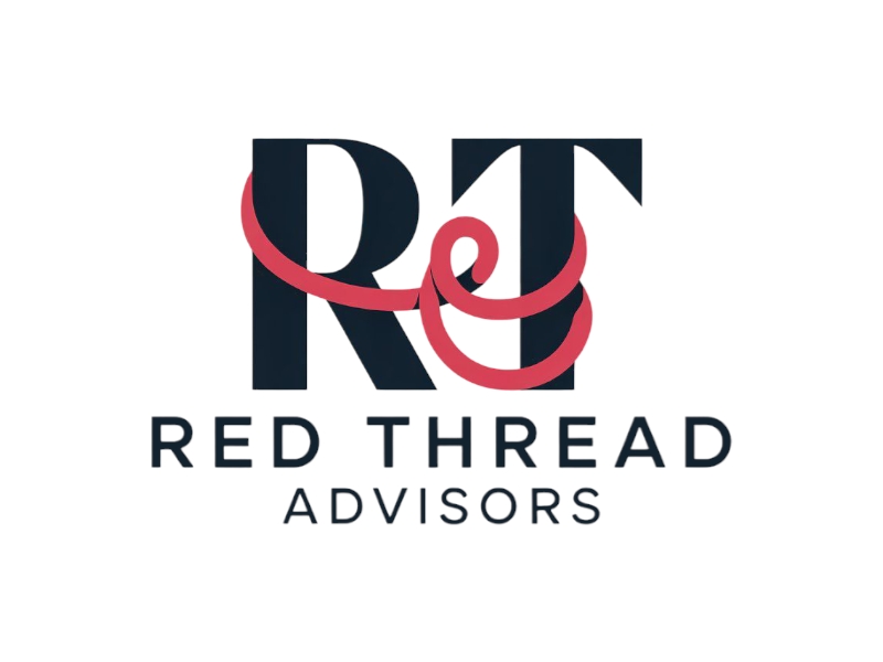Red Thread Advisors logo design by Nai