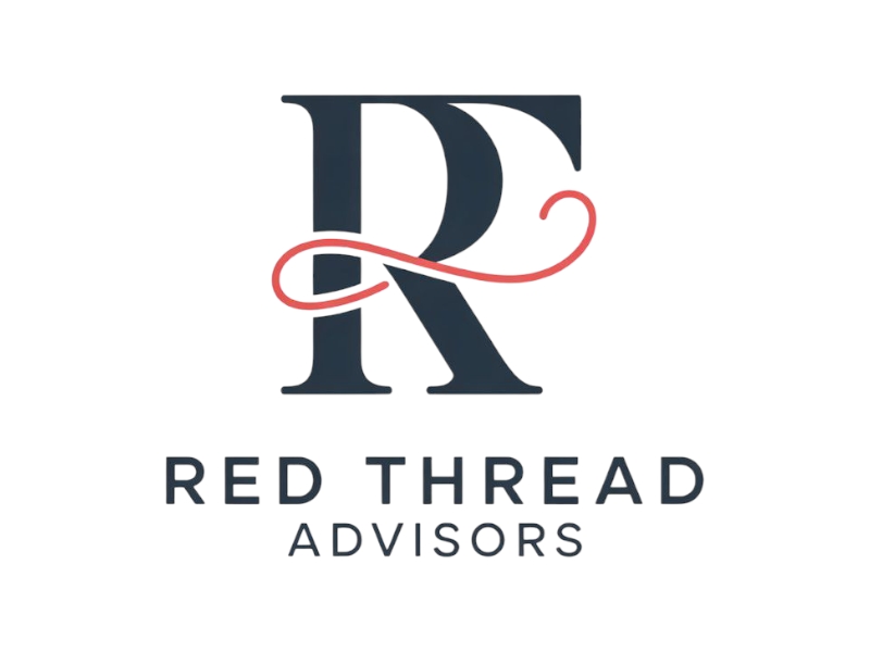 Red Thread Advisors logo design by Nai