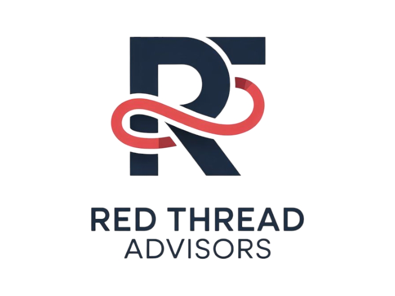Red Thread Advisors logo design by Nai