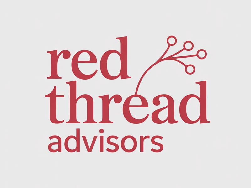 Red Thread Advisors logo design by pixalrahul