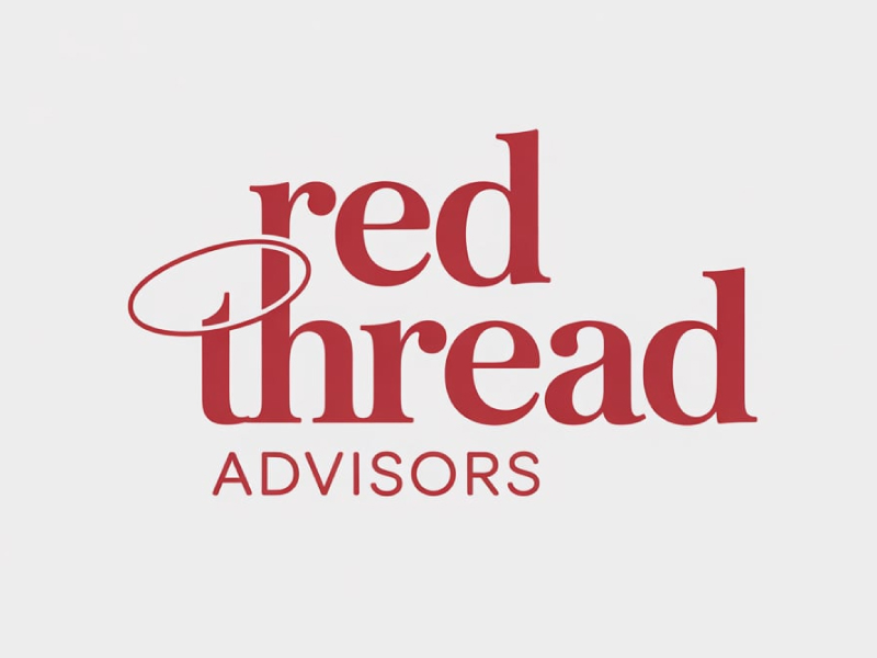 Red Thread Advisors logo design by pixalrahul
