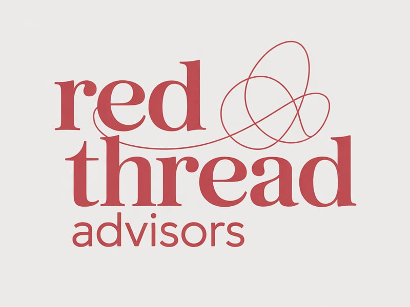 Red Thread Advisors logo design by pixalrahul