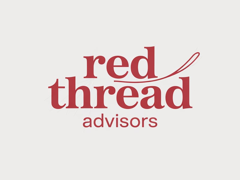 Red Thread Advisors logo design by pixalrahul