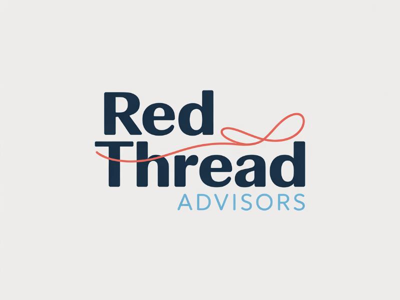 Red Thread Advisors logo design by AndreBWid