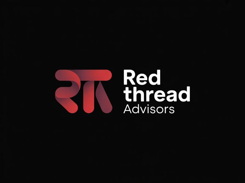 Red Thread Advisors logo design by joni