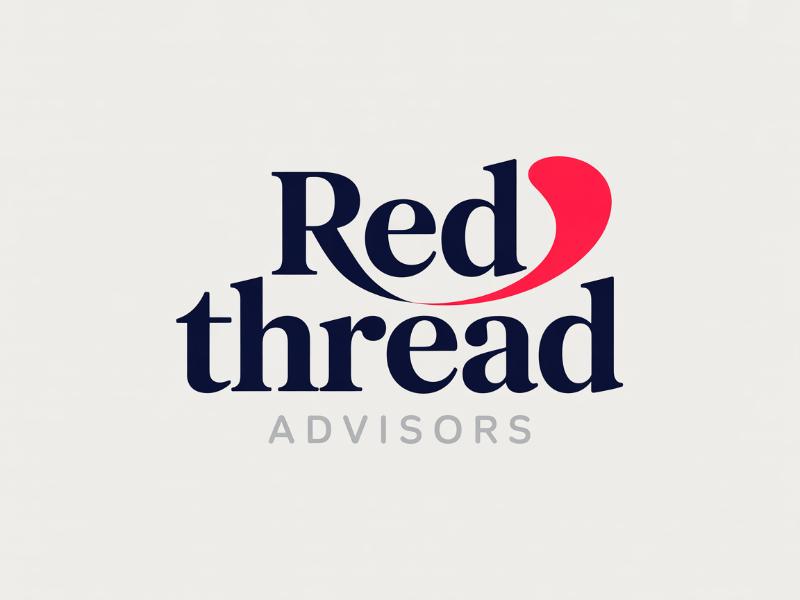 Red Thread Advisors logo design by joni