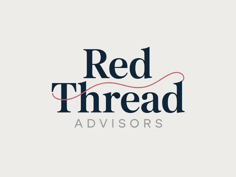 Red Thread Advisors logo design by joni