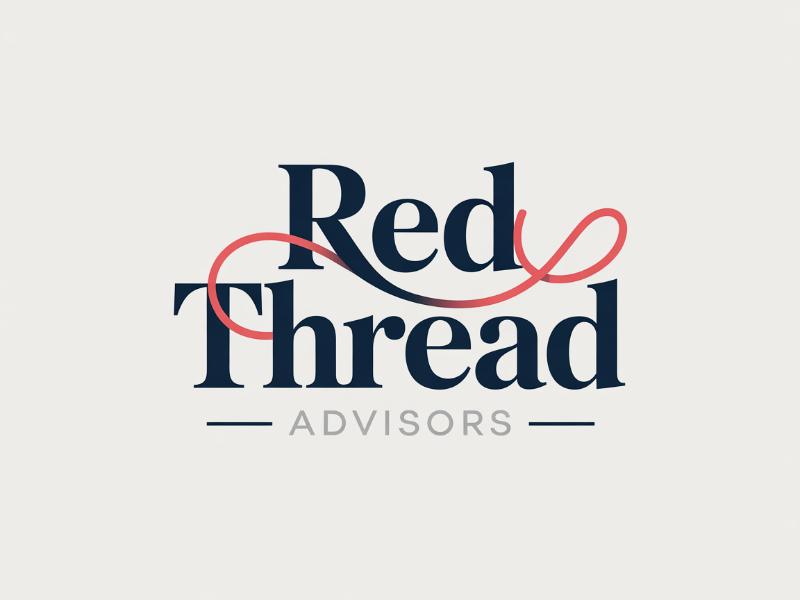 Red Thread Advisors logo design by joni