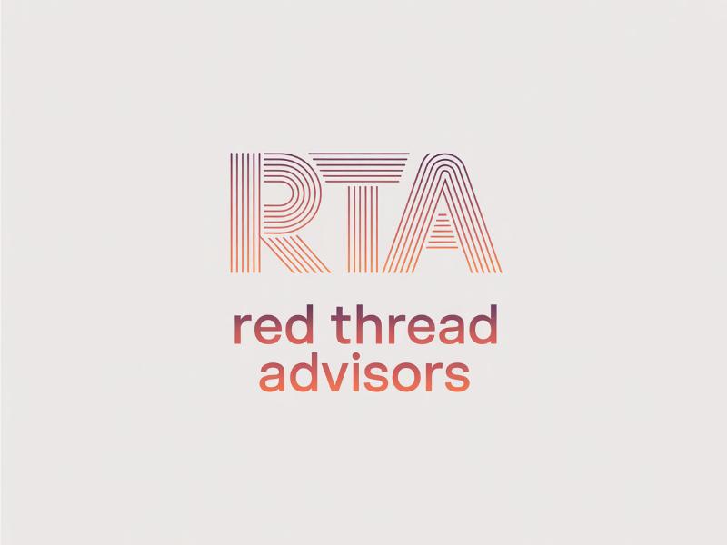 Red Thread Advisors logo design by joni