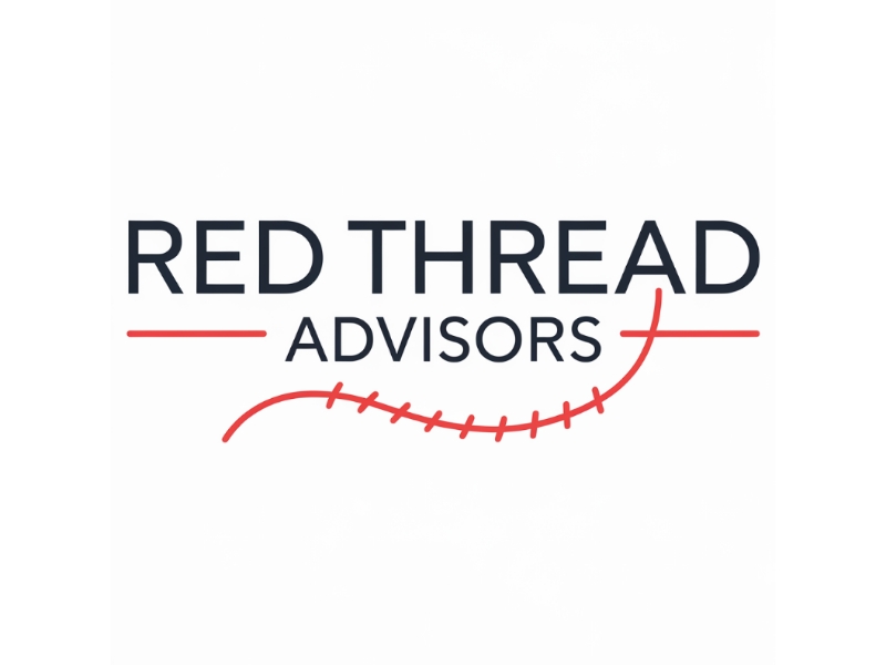 Red Thread Advisors logo design by D_king