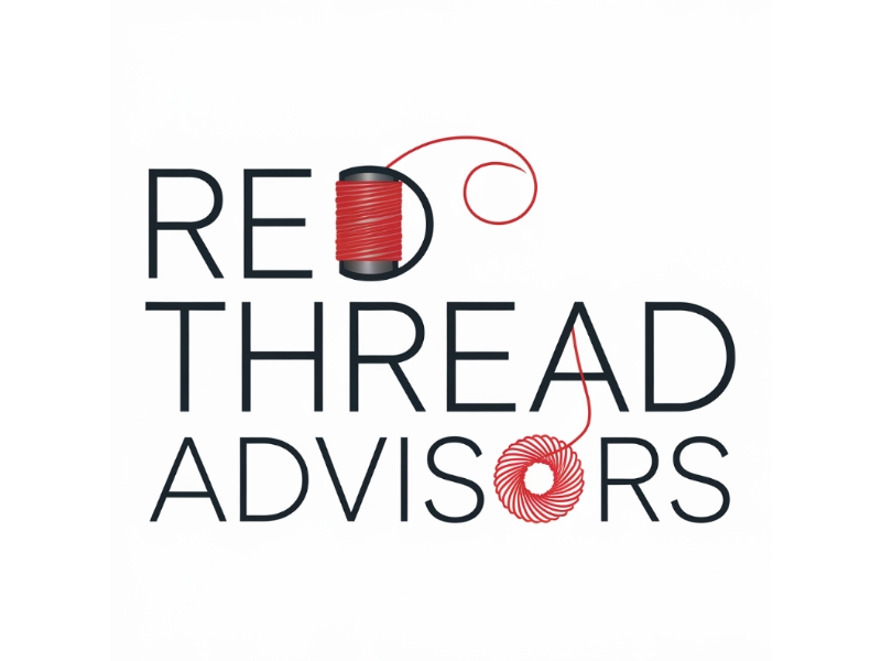 Red Thread Advisors logo design by D_king