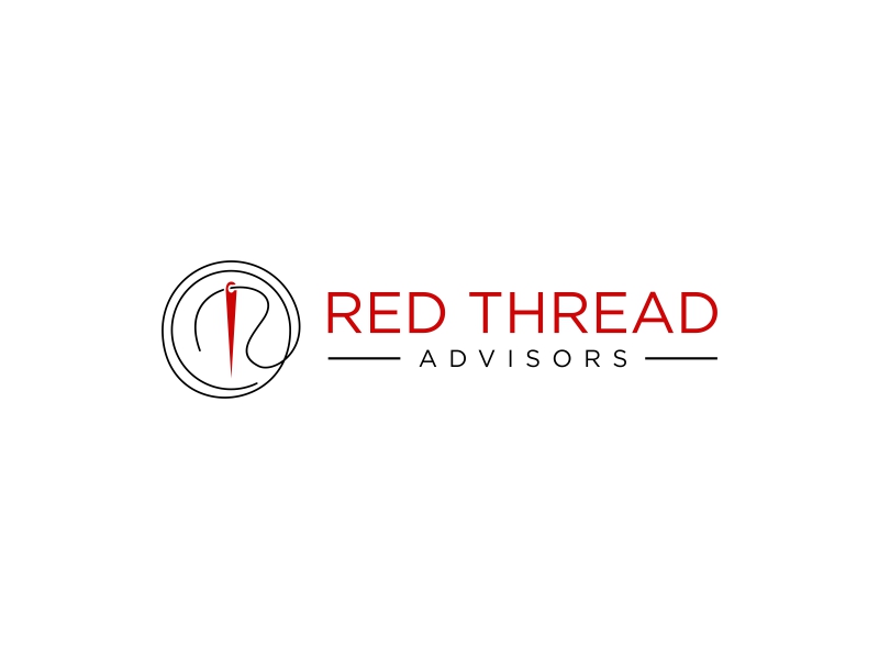 Red Thread Advisors logo design by Gedibal