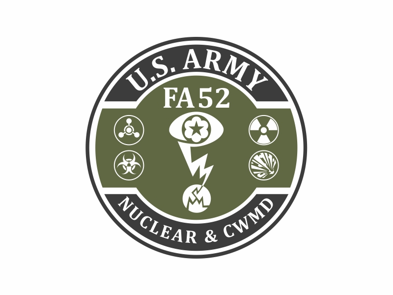 Army Nuclear and CWMD (Countering Weapons of Mass Destruction) Logo Design logo design by laras fafa