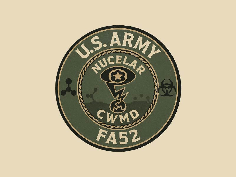 Army Nuclear and CWMD (Countering Weapons of Mass Destruction) Logo Design logo design by Bright Ritchil