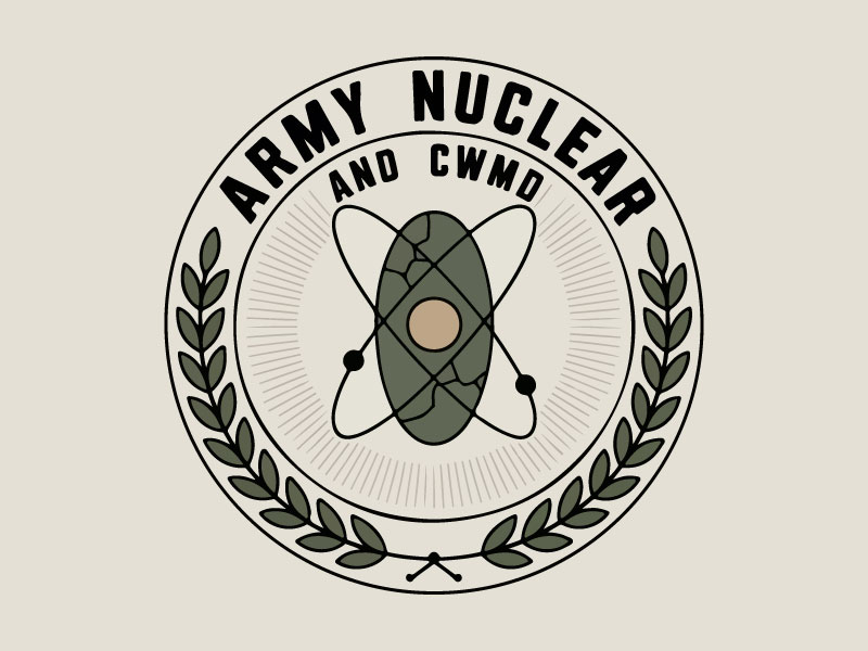 Army Nuclear and CWMD (Countering Weapons of Mass Destruction) Logo Design logo design by Bad Boy