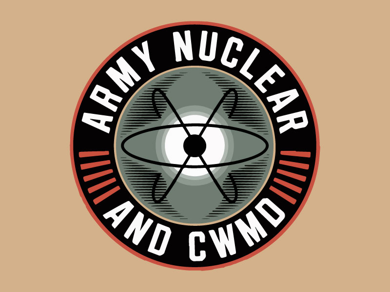 Army Nuclear and CWMD (Countering Weapons of Mass Destruction) Logo Design logo design by Bad Boy