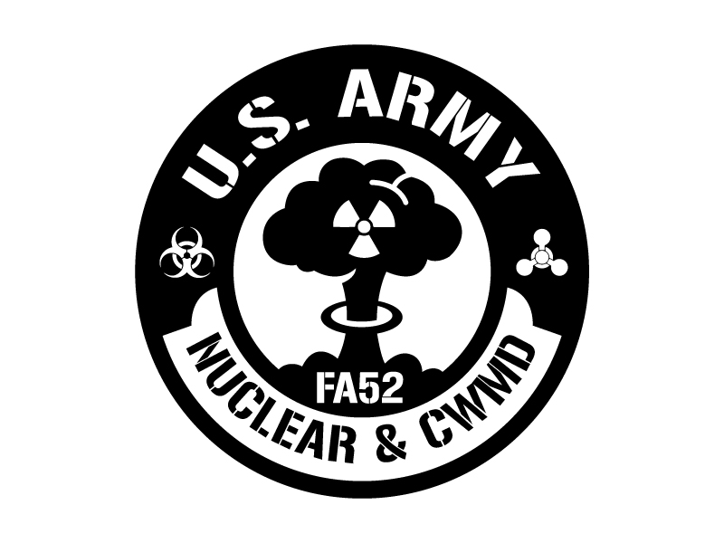Army Nuclear and CWMD (Countering Weapons of Mass Destruction) Logo Design logo design by jaize