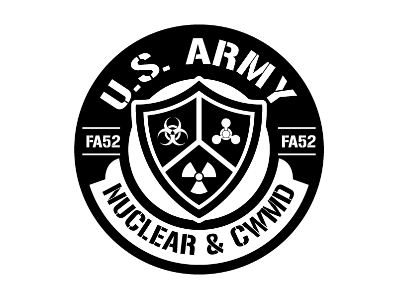 Army Nuclear and CWMD (Countering Weapons of Mass Destruction) Logo Design logo design by jaize